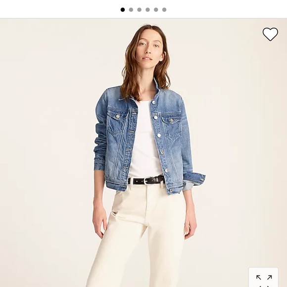 J crew medium wash denim jacket